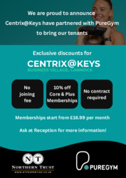 PureGym x Centrix@Keys - Exclusive Offer
